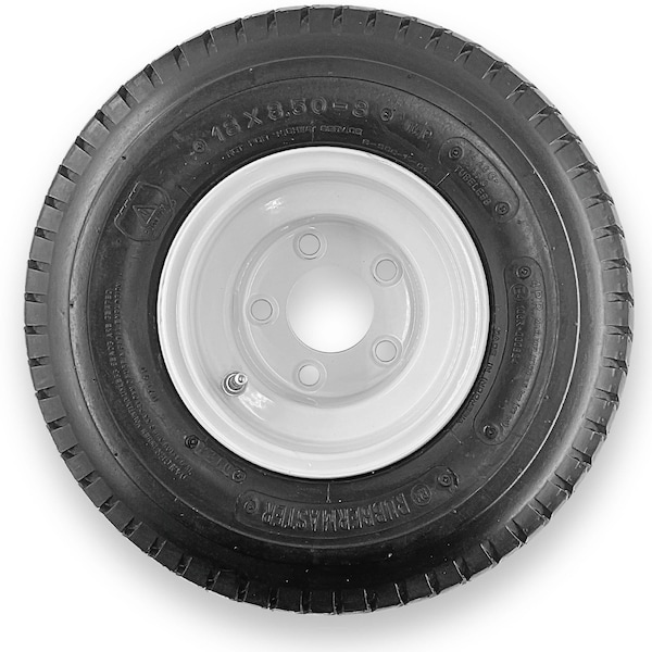 Rubbermaster - Steel Master Rubbermaster 18x8.50-8 4 Ply Turf Tire and 5 on 4.5 Stamped Wheel Assembly 599003 - main
